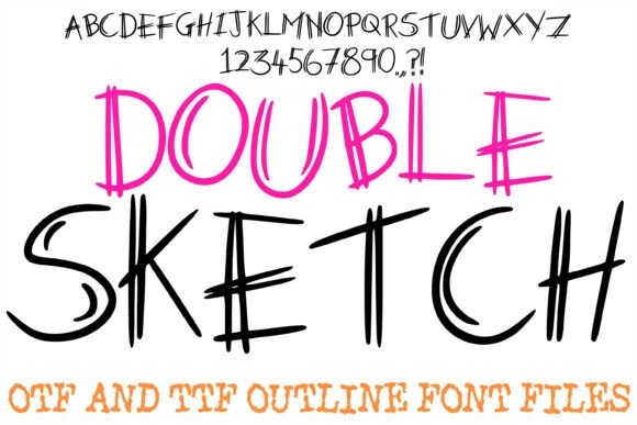 Double Sketch: The Font That Captures the Spirit of a Creative Draft