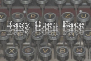 Easy Open Face: A Serif Display Font with Striking Character