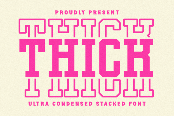 Make a Bold Statement with the Thick Stacked Typeface