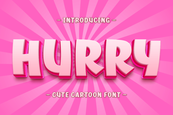Meet Hurry: The Display Font That Brings Bold Energy to Your Brand