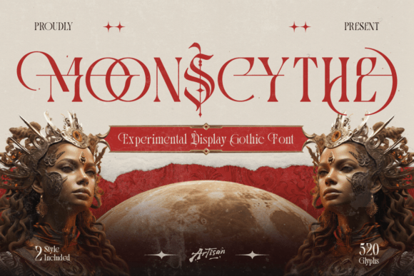 Moonscythe: The Gothic Typeface Where the Moon Meets the Blade