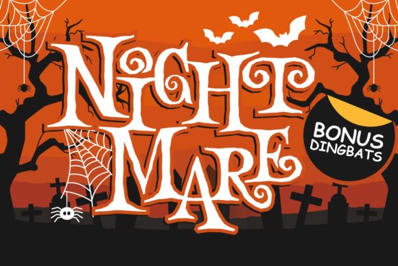 Night Mare: A Playfully Spooky Font for Creative Designs