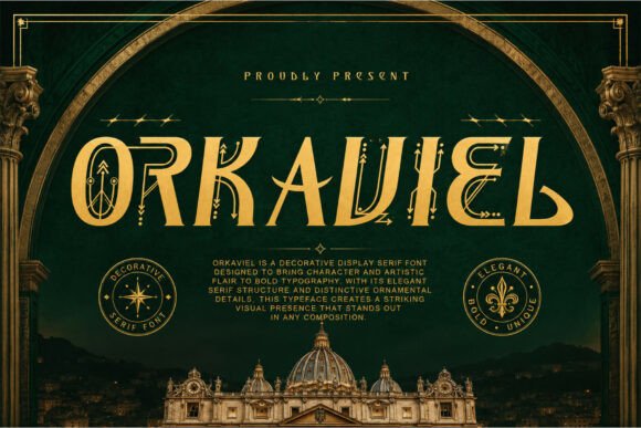 Orkaviel: A Display Serif for Branding That Commands Attention