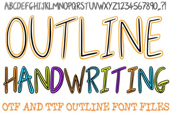 Outline Handwriting: A Modern Typeface with Artisan Depth