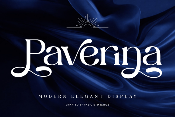 Paverina: The Serif Font That Blends Fluid Calligraphy with Modern Elegance
