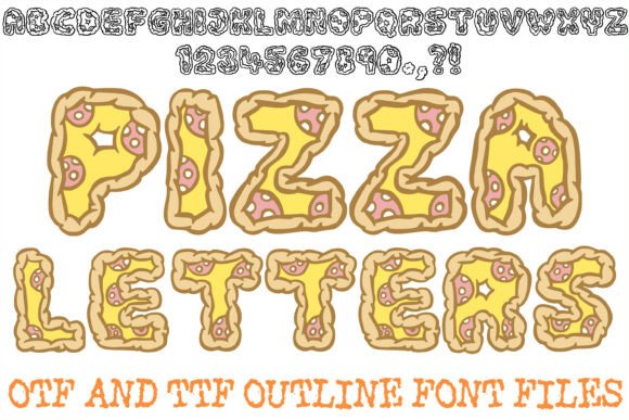 Pizza Letters: A Slice of Fun for Your Design Projects