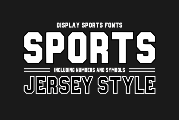 Score a Design Touchdown with the Sportsjerseystyle Regular Typeface