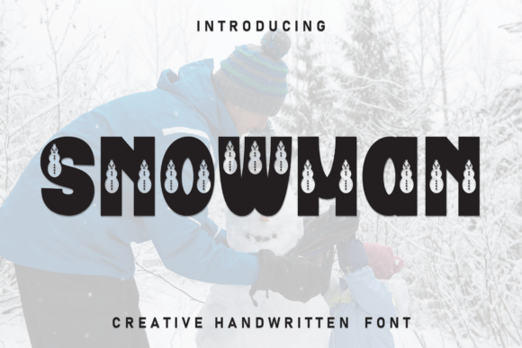 Snowman Font: A Playful Handwritten Typeface for Joyful Designs