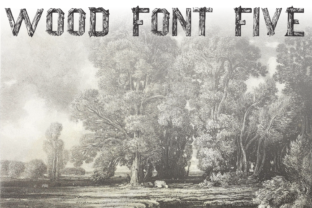 Wood Font Five: A Typeface for Earthy, Authentic Design